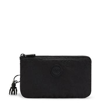 Kipling Creativity Large Pouch Bags Urban Black Jacquard | AU 2085LI